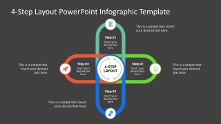 4-Step Layout PowerPoint Infographic Slide 