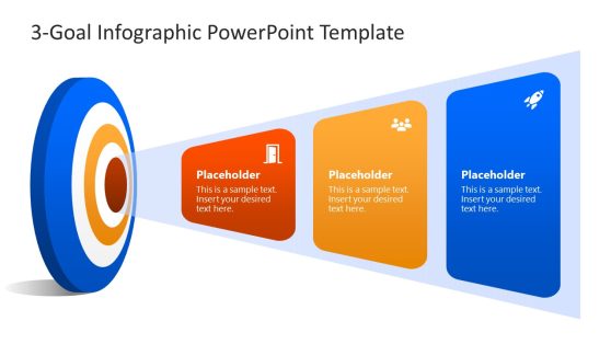 3-Goal Infographic PowerPoint Template