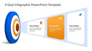 Creative 3-Goal Infographic Slide Template 