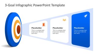 3-Goal Infographic PPT Template Slide  