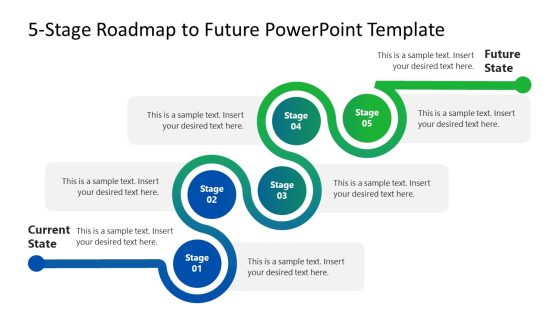5-Stage Roadmap to Future PowerPoint Template