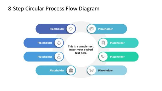 8-Step Circular Process Flow PowerPoint Template