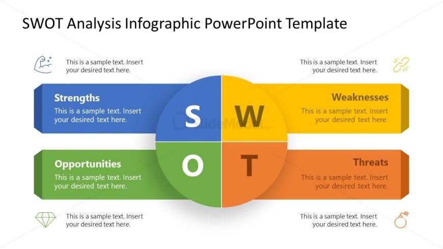 SWOT Analysis Infographic PowerPoint Slide