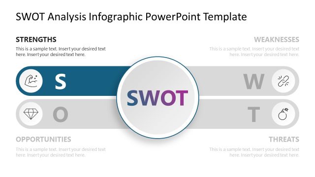 Customizable SWOT Analysis PPT Infographic Template