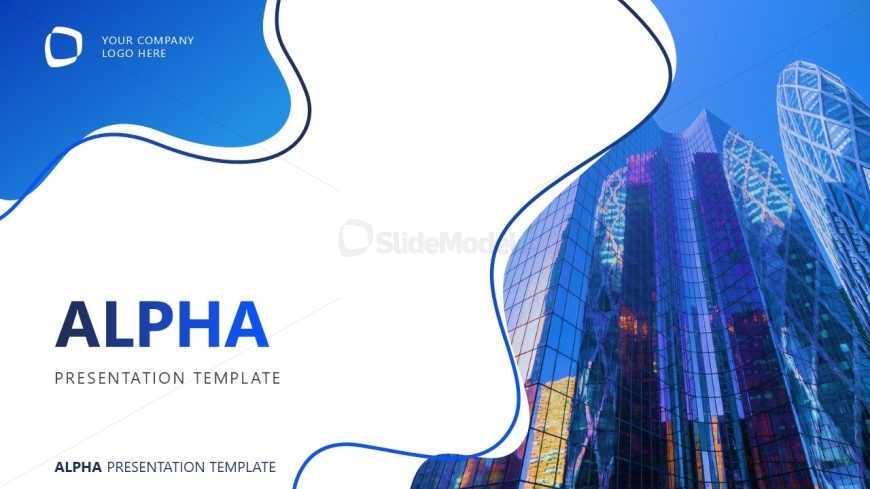 Alpha Business PowerPoint Template Slide