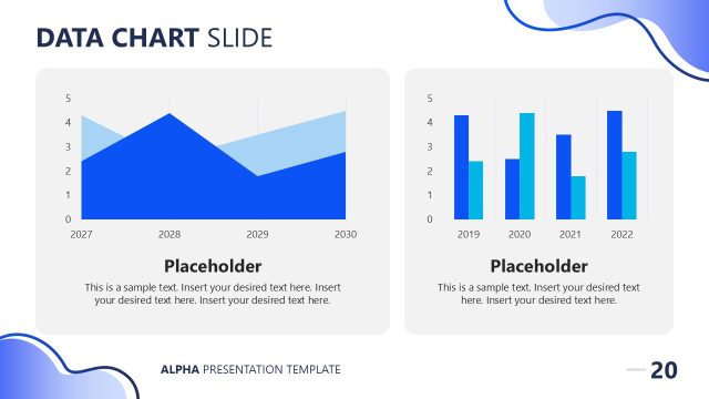 Data Driven Charts Slide – Alpha Presentation Template
