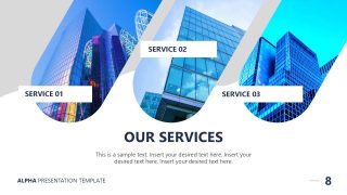 Services Slide for Alpha Presentation Template 
