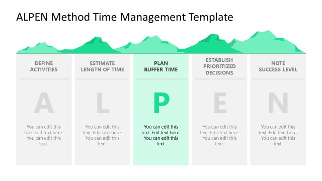 Plan Buffer Time Slide – ALPEN Method Time Management Template