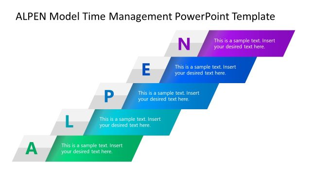 Step Stair ALPEN Model Template Slide