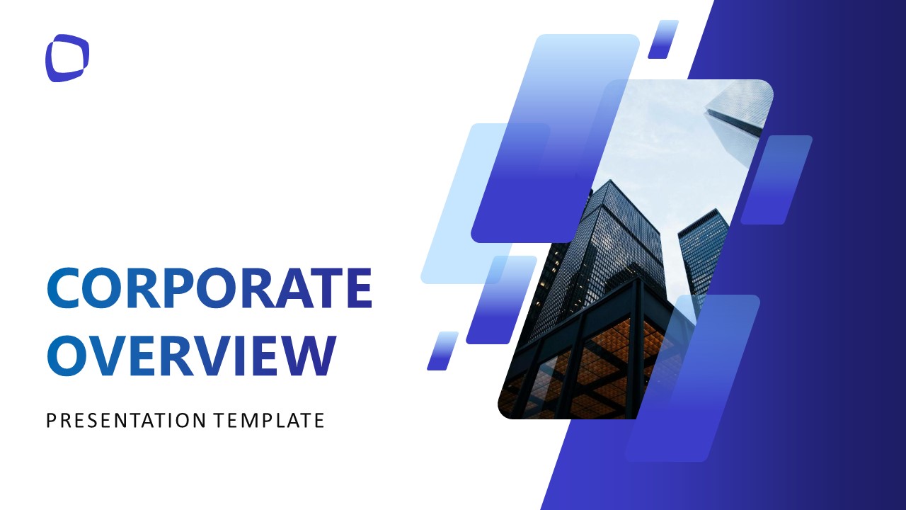 Light Corporate Overview Template for PowerPoint 