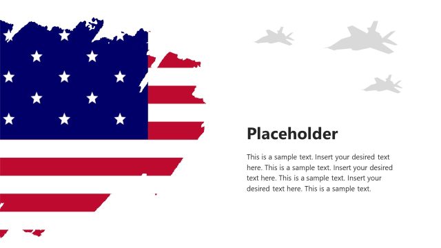 Slide with American Flag – Veterans Template