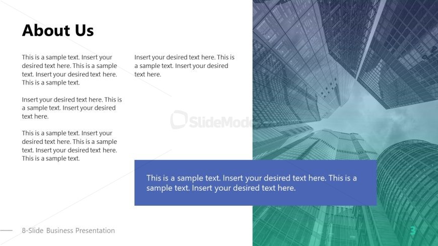 About Us Slide - 8-Slide Business Presentation Template