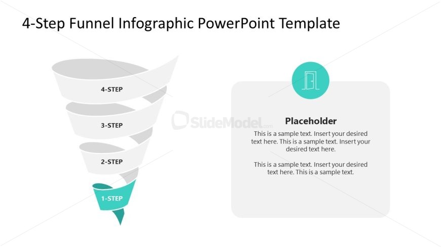 4-Step Funnel Infographic Template for PowerPoint