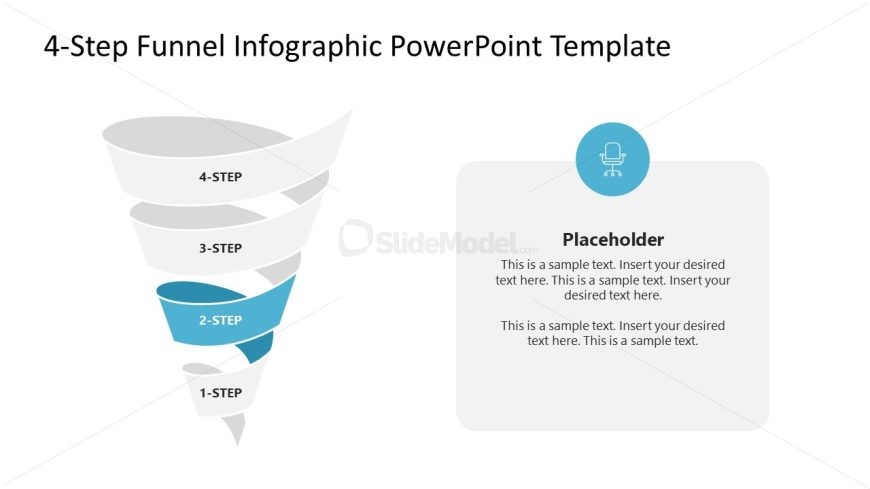 4-Step Funnel Infographic Presentation Template