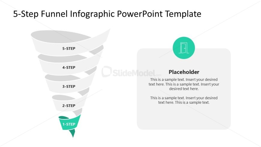 5-Step Funnel Infographic Template for PowerPoint