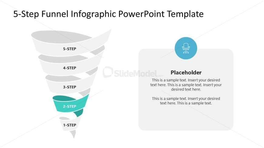 5-Step Funnel Infographic Template for Presentation