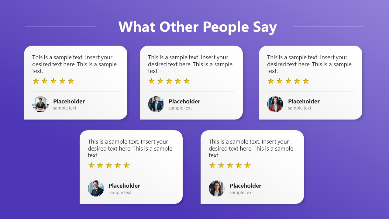 What Other People Say Presentation Template