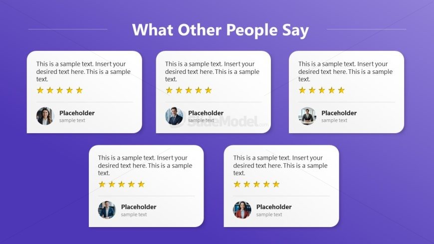 Editable What Other People Say Template Layout