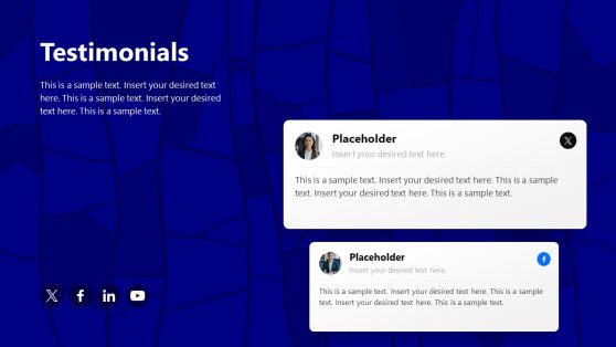 3-Item Testimonials Slide PowerPoint Template
