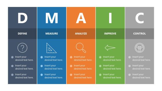 DMAIC Model PowerPoint Template