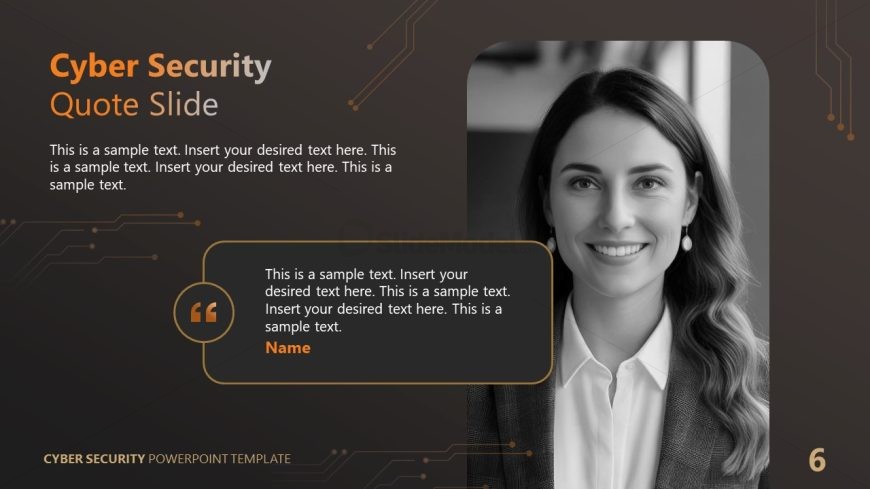 Cyber Security Slide PPT Template