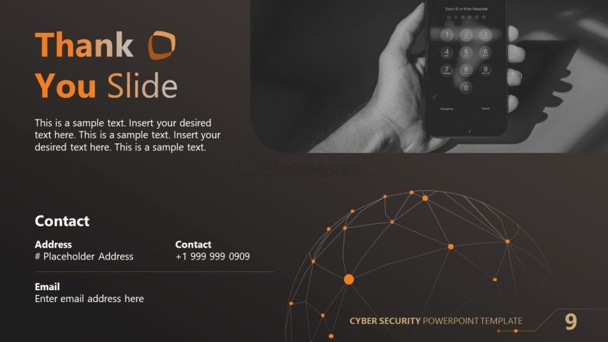 Thank You Slide - Cyber Security Template