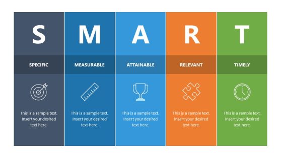 SMART Goals Slide with Icons