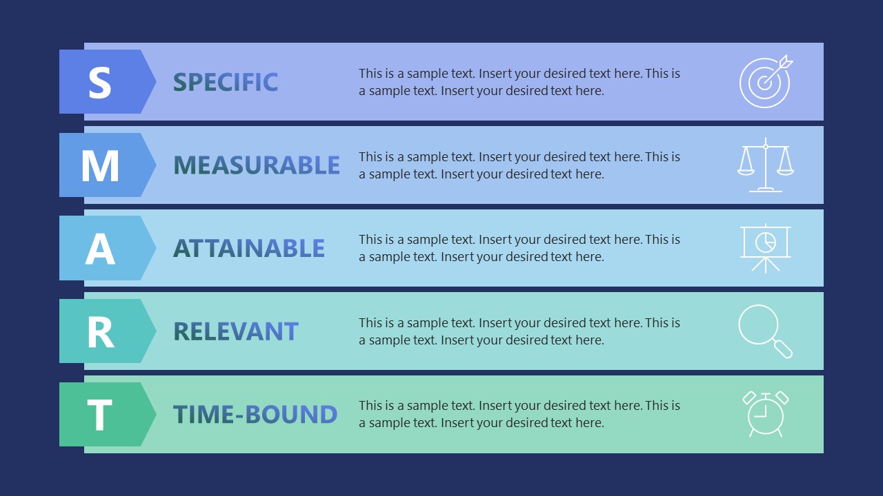 SMART Goals Template For PowerPoint SMART Goals Template For PowerPoint