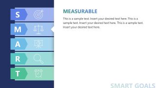 SMART Goals Template for Presentation 