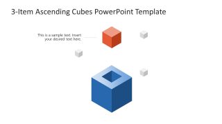 3-Item Ascending Cubes Slide Template