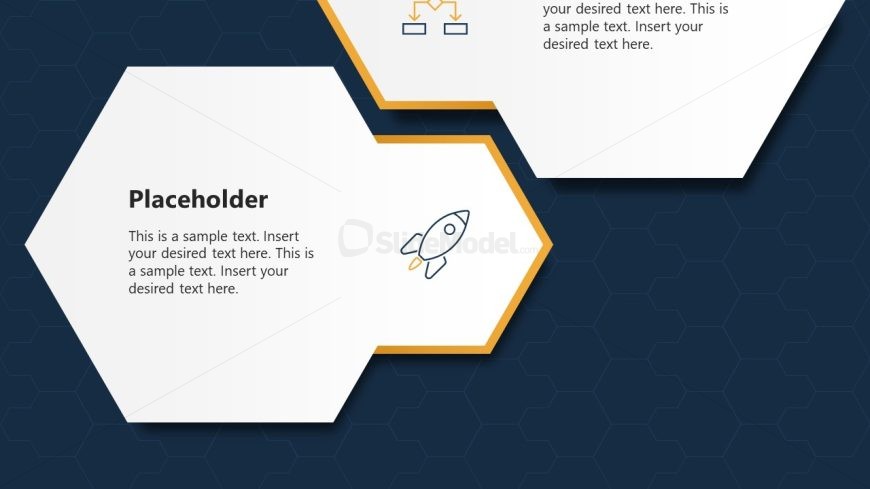Multi-step Vertical Diagram Template Slide