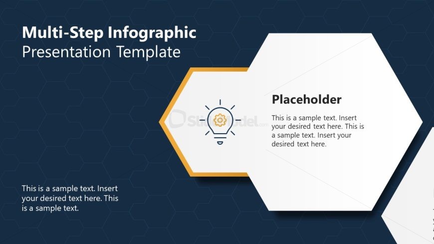 Step 1 Slide - Multi-step Horizontal Infographic PowerPoint Template