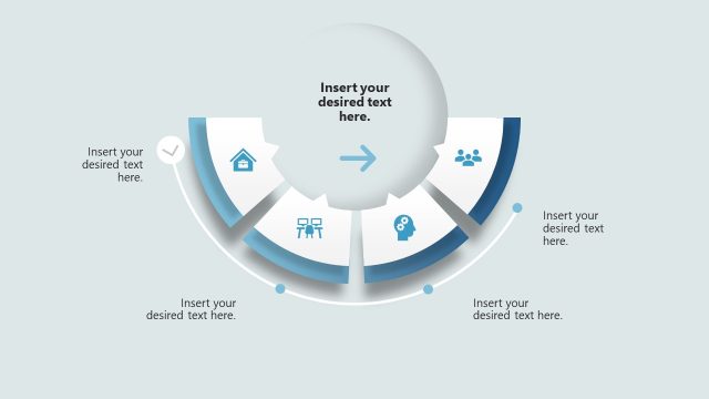 Editable Curved Roadmap Slide Template