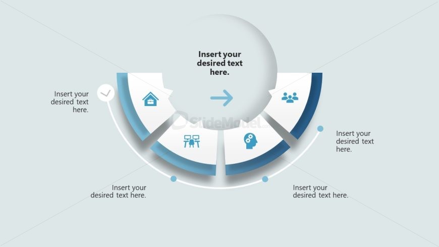 Curved Roadmap Template for PowerPoint