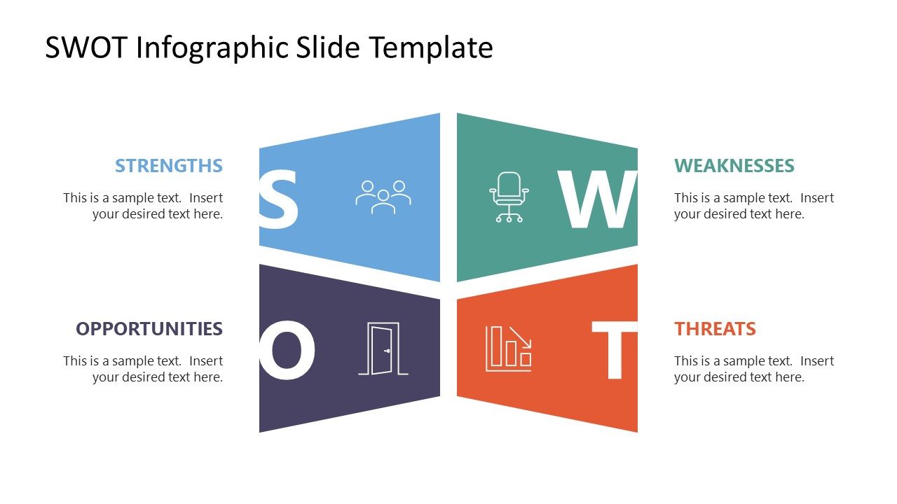 SWOT Infographic Slide Template for PowerPoint