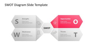 Opportunties Slide for Presentation - Hexagonal SWOT Diagram Template