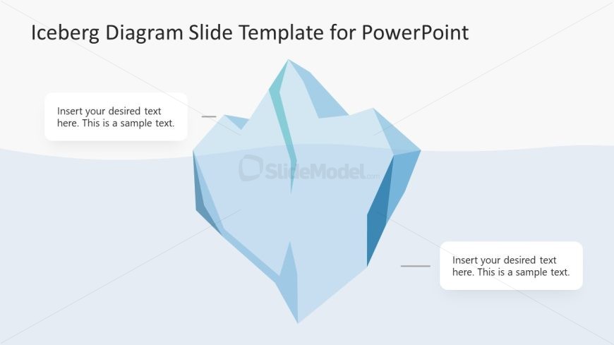 Editable Iceberg Diagram Slide Template