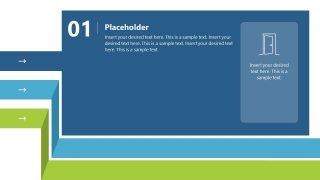 3-Item Slide Deck PowerPoint Template 