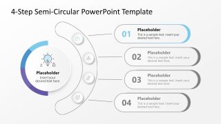 Semi-Circular Diagram PPT Template 