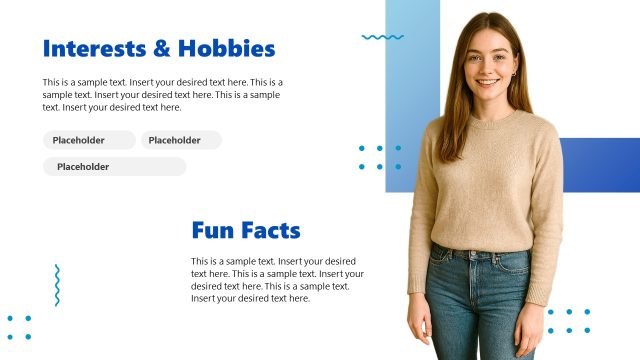 Interests & Hobbies Slide – Simple About Me Template