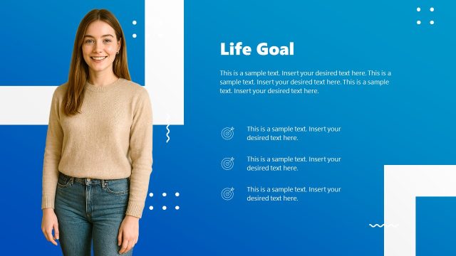 Blue About Me Slide Template