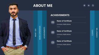 Accordion About Me Template for PowerPoint 