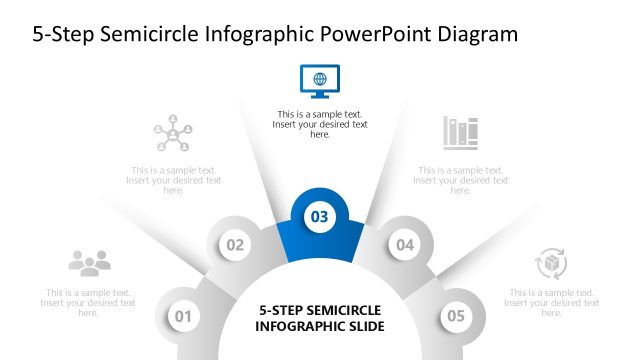 Focus Slide for Stage 3 – 5-Step Semicircle Infographic PPT Slide