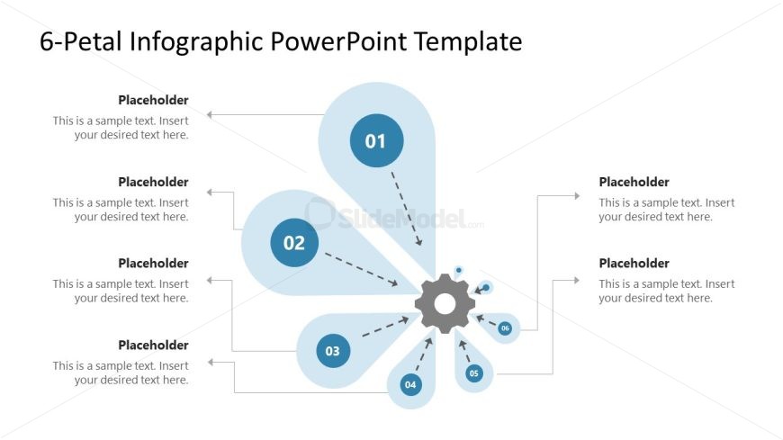 6-Petal Infographic PowerPoint Slide