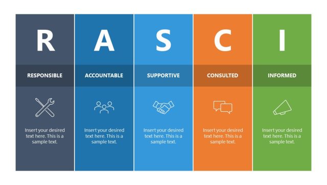 Project Inquiry Phase Rasic RASCI Project Management Model PowerPoint Template - Vertical Layout ...