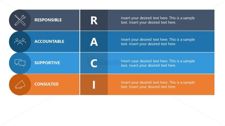 RASCI RACI Template with Icons