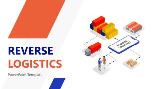 Reverse Logistics Presentation Template - Cover Slide with Diagram