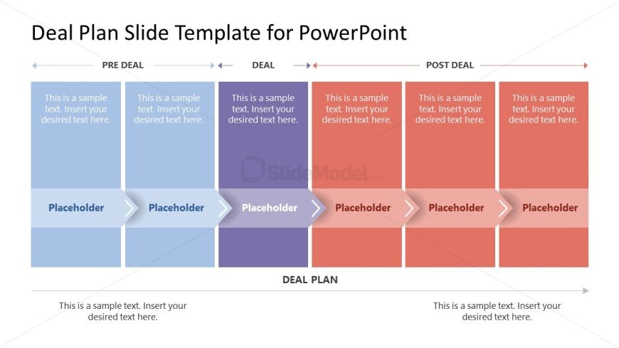 PPT 6 Columns Diagram - Timeline Template for Presentation