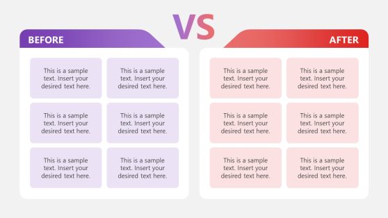 Editable Before vs After PPT Template