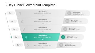 5-Day Funnel Diagram Slide for Step 4